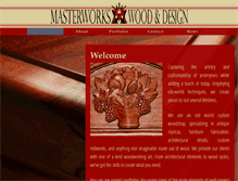 Tablet Screenshot of masterworkswoodanddesign.com